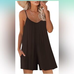 Sleeveless Strap Loose Adjustable Jumpsuits